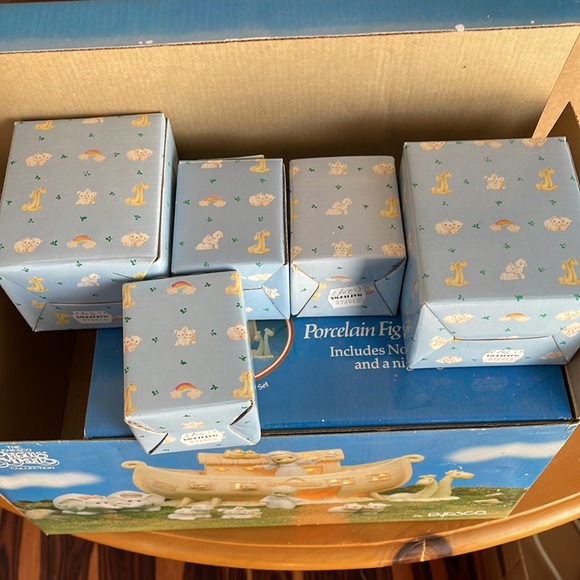 New Enesco Precious Moments Two by Two Noah's Ark 8 Pieces Complete Set 530948 - Picture 10 of 15